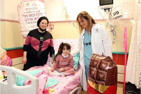 Girl patient in hospital